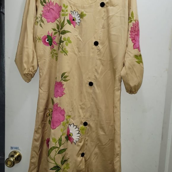 Floral Hand Painted Dress - Picture 3 of 13